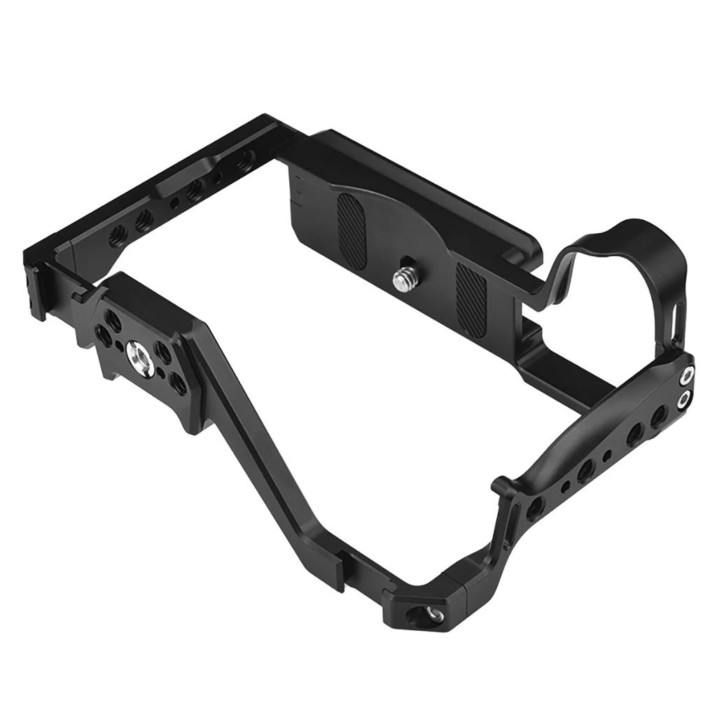 EOS R8 Camera Cage Rig Protective Housing Case Cold Shoe Mount ARRI 3/8 1/4 Hole for Canon EOS R8 DSLR Camera Top Handle Grip