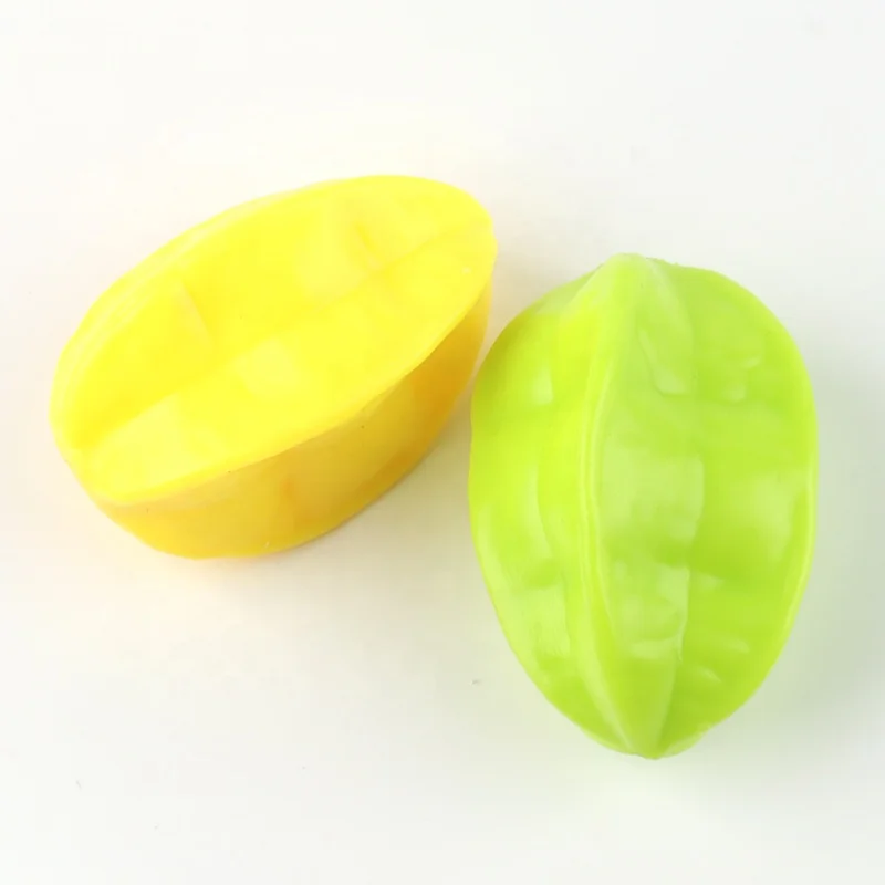 Оптовая Продажа Kawaii Squishies Jumbo карамбола приколы розыгрыши игрушки сжимаемые антистрессовые фрукты фиджет сенсорная игрушка