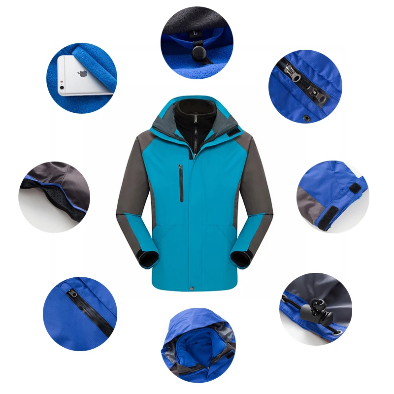 One Piece Usa Ski Wear Brand Spring Skiing Attire Skin Tight Turquoise Pastel Unique Insulated Snowboard  Snowsuit Jackets