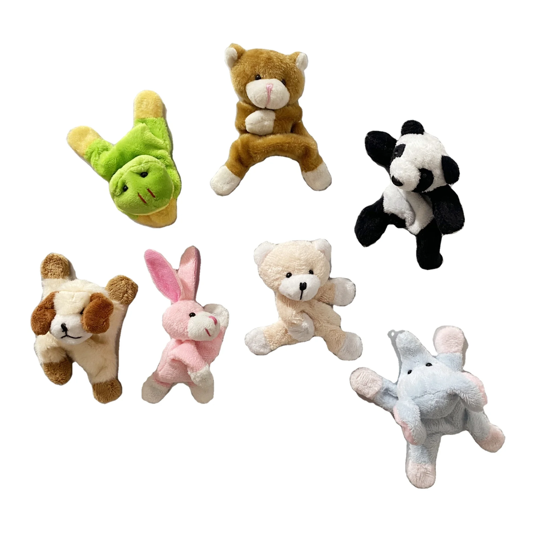 Hannuo Hot Selling Mini Stuffed Toys Animal Fridge Magnets Cute Plush Fridge Magnet for Promotional