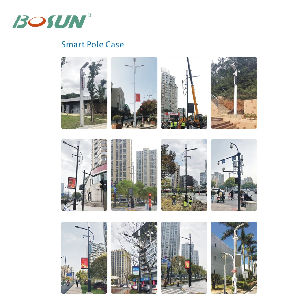 Cloud platform intelligent for smart street light pole with WiFi/ CCTV/ Charging pile/ Alarm / Environmental monitoring