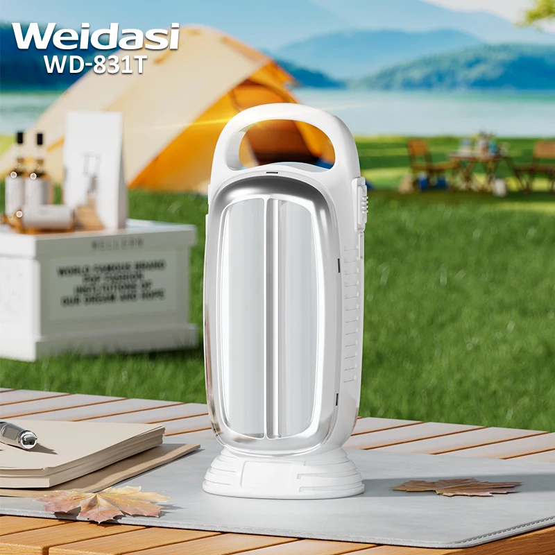 WEIDASI Hot sale powerful portable emergency light led rechargeable lamps for outdoor camping lamp