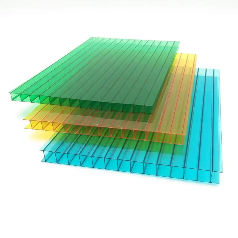 Twinwall Two Layers Hollow Cellular Polycarbonate Sheet 4/6/8/10mm