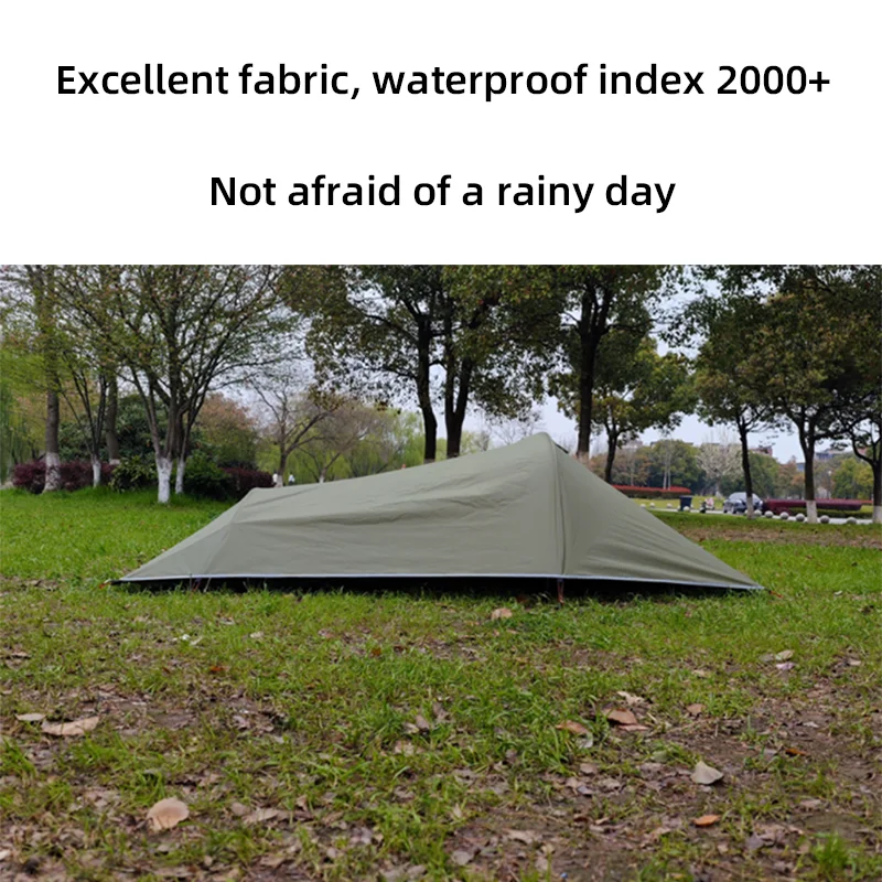 Outdoor single-soldier tent convenient rain-proof and sun-proof double-layer multi-functional customizable tent