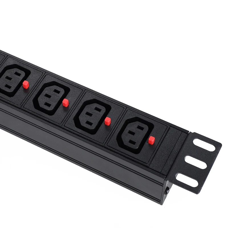  Базовый IEC 1U Универсальный PDU 6 Way с автоматическим выключателем