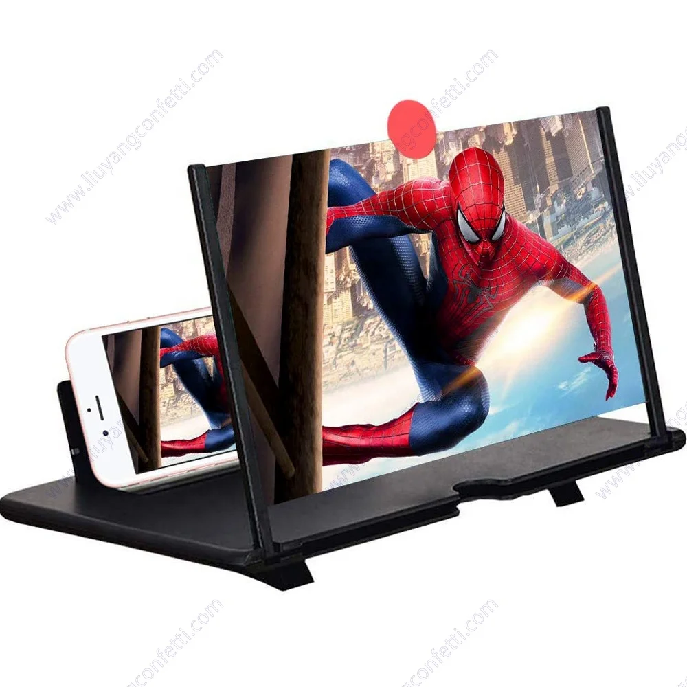 Держатель Hd для сотового смартфона увеличительное стекло экрана мобильного телефона Защита глаз 3d усилитель видеоэкрана увеличенный расширитель