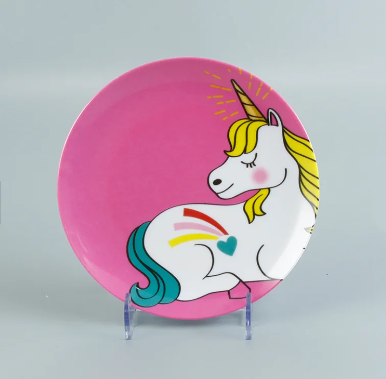 Durable Unbreakable Hard Plastic customized melamine dinner plate