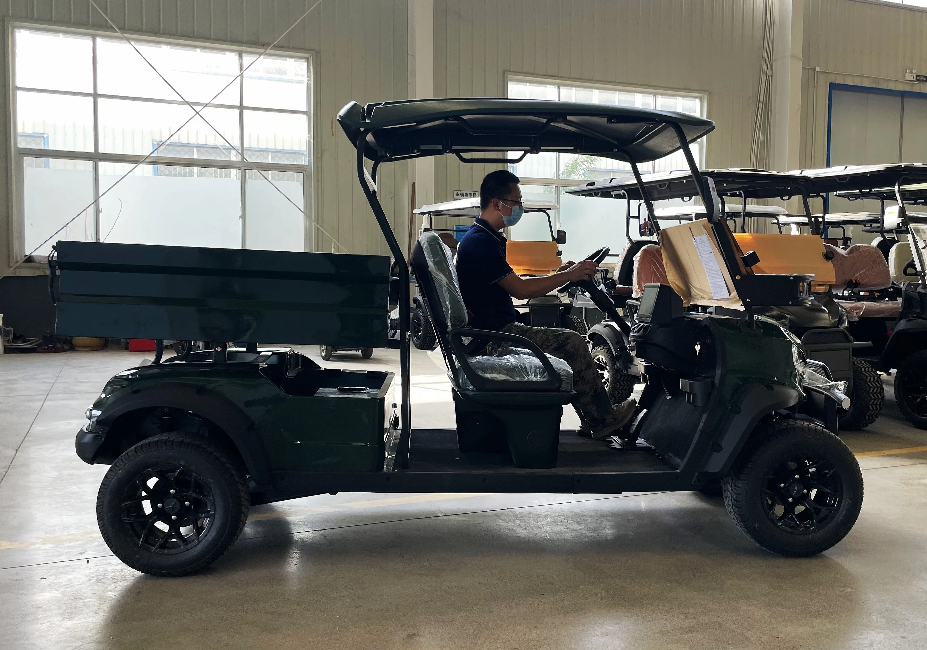 Electric Sightseeing Bus CE Approved 2-4 Seaters Electric Golf Cart with Lithium Battery