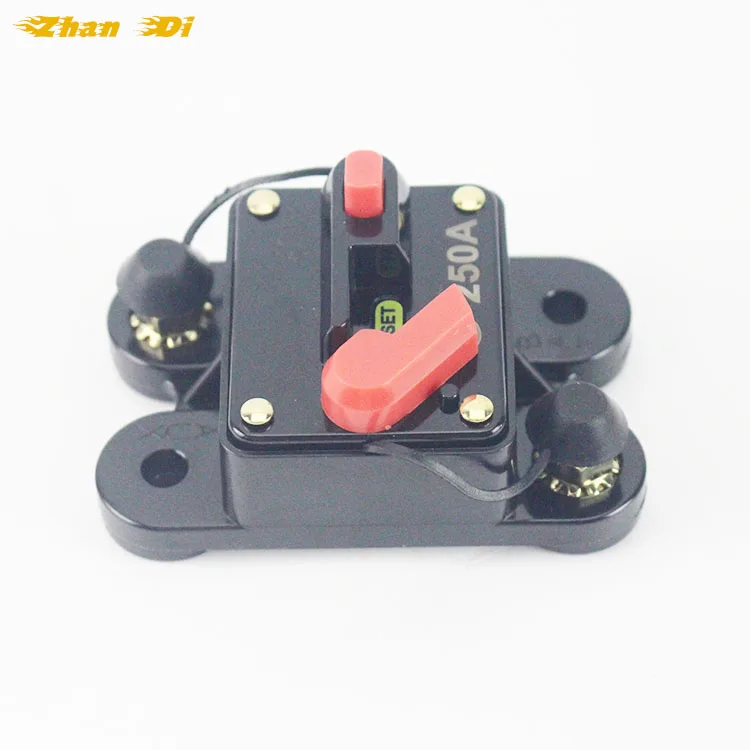 Manual reset high-current circuit breaker with switch overload protector Auto audio circuit breaker 250A CB-02