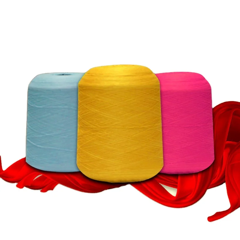 Wholesale New Design Knitting Yarn 2/48NM 51% Viscose 22% Nylon 27% Polyester Blended Knitted Stretch Yarn