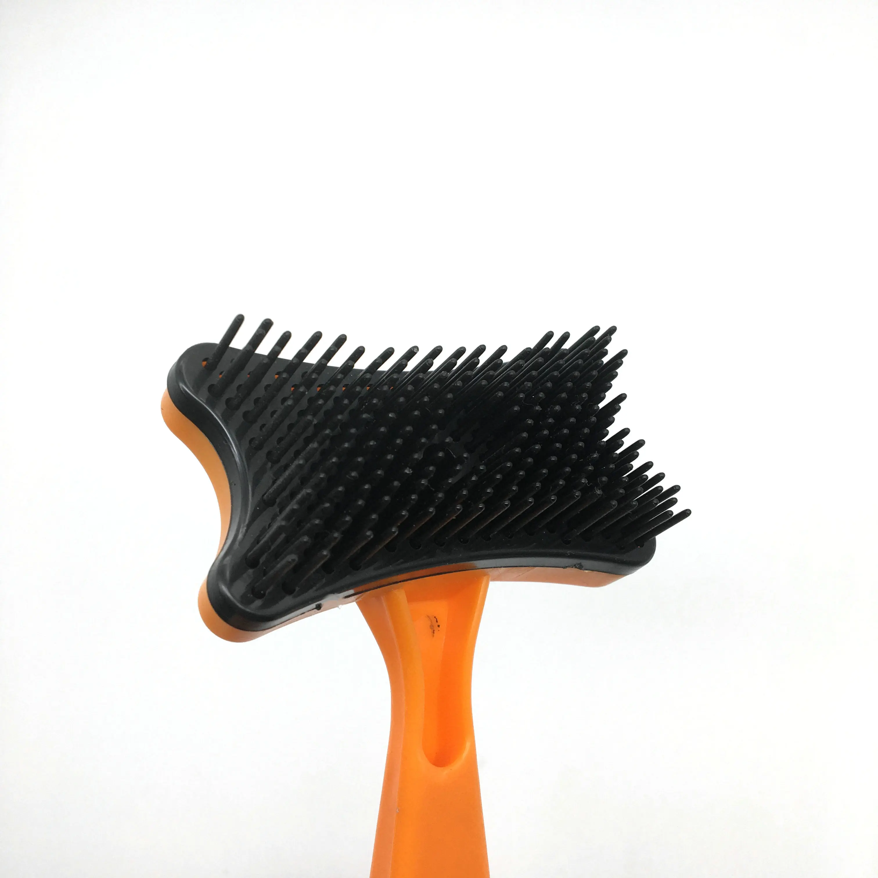 Plastic Handle Plastic Pins Self Cleaning Pet Cat Dog Animal Puppy Hair fur Grooming Comb