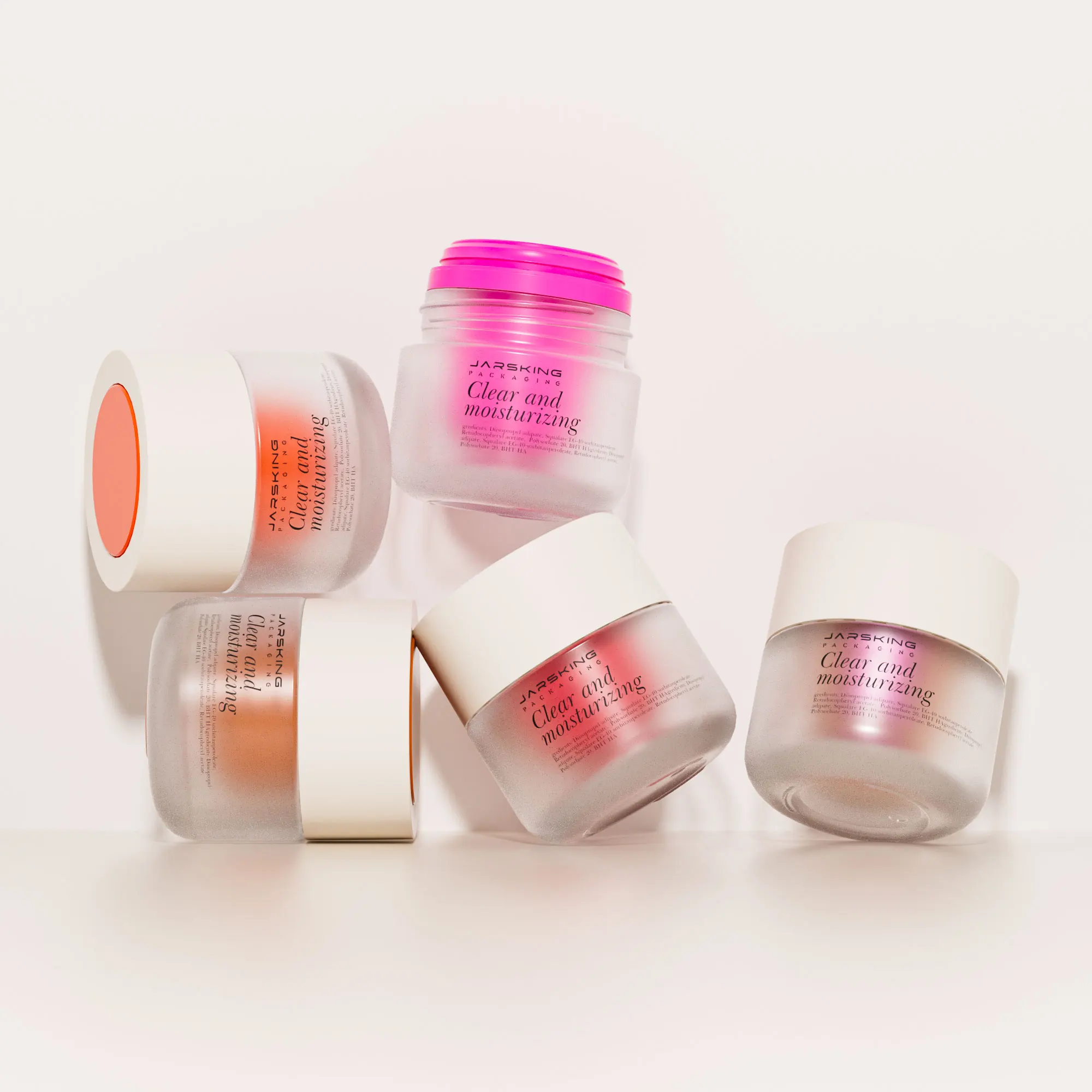 Роскошная премиальная Двойная Стенка многоразового стекла косметический крем для тела Рук Контейнер лица банка 50 мл