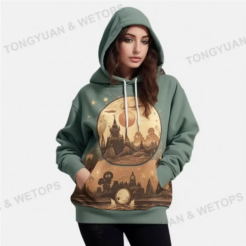 Plus Size Fashion Islamic Hoodie Sweatshirts For Ladies Modest Fashionable Streetwear Long Sleeve Womens Muslim Hoodies Dress