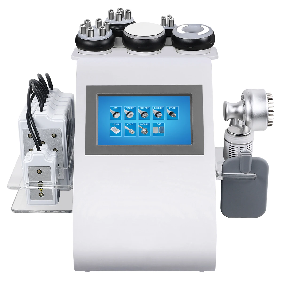 Radio Frequency Slim Beauty Machine 9 in1 cavitation 40k RF EMS laserlipo pads vacuum machine with factory price