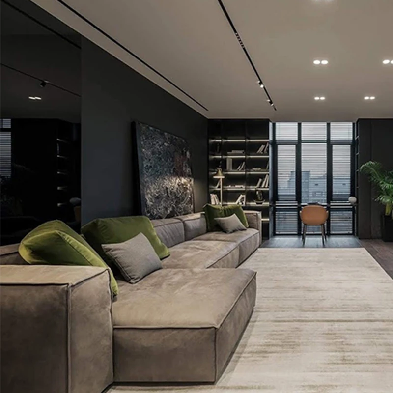 Диван для гостиной L-образный диван современный новый дизайн с подушкой Living room sofa L shape modern new design with