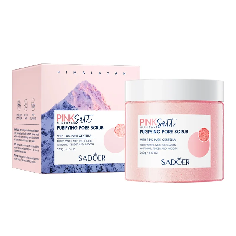 Himalayan Pink Salt Cleansing Bath Salt Body Scrub For Exfoliating Organic Natural body scrub