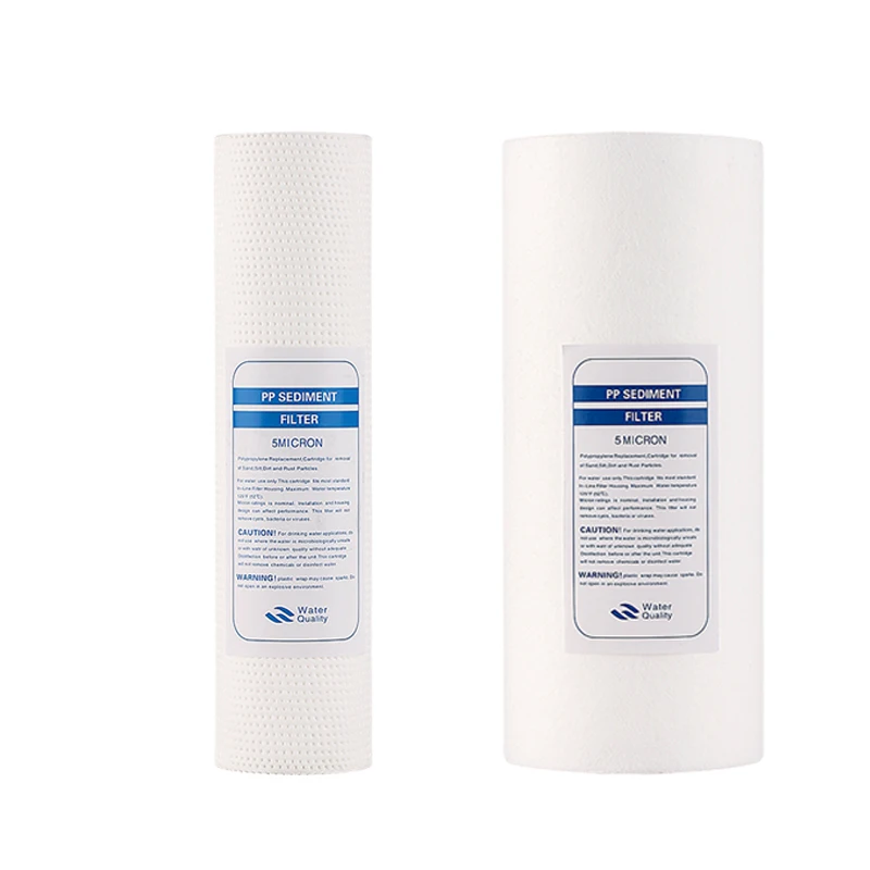 High Flow 10 20 30 40 inch 5 Micron Replace PP Sediment Filter Cartridges For RO Prefiltration