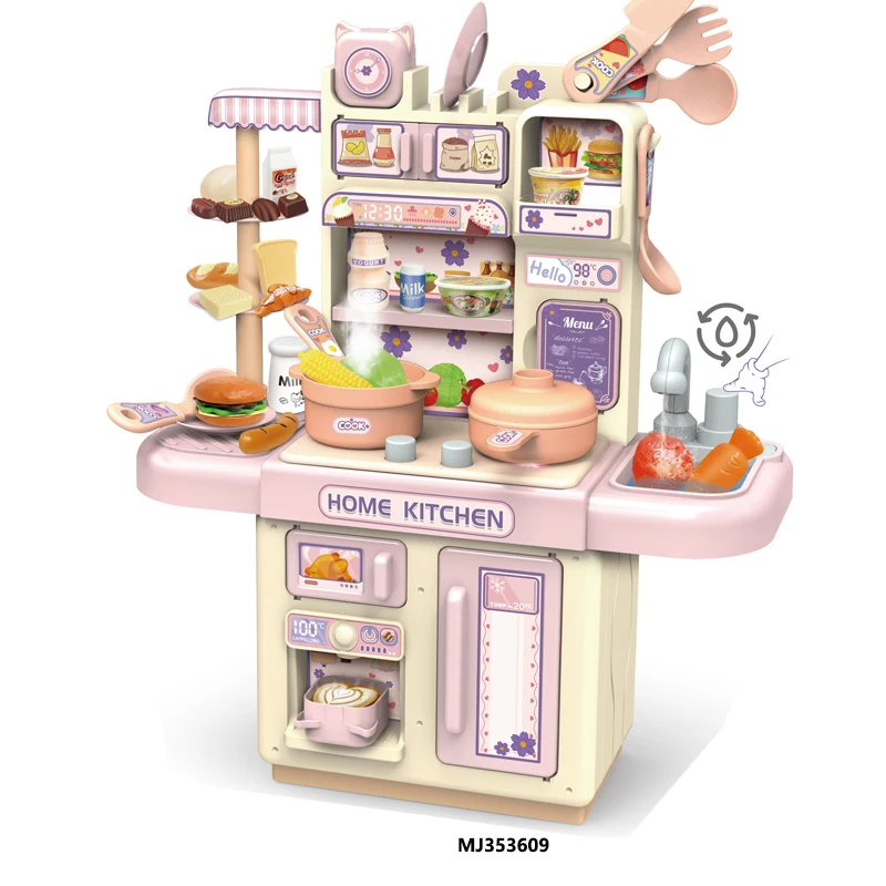 Kitchen Table With Light And Spray Kitchen Dining Table Pink Blue For Children Pretend Play Electric House Play Toy