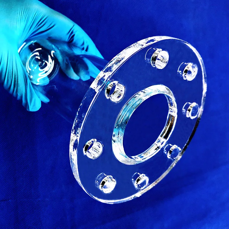 Transparent Quartz Glass Tube With Flange