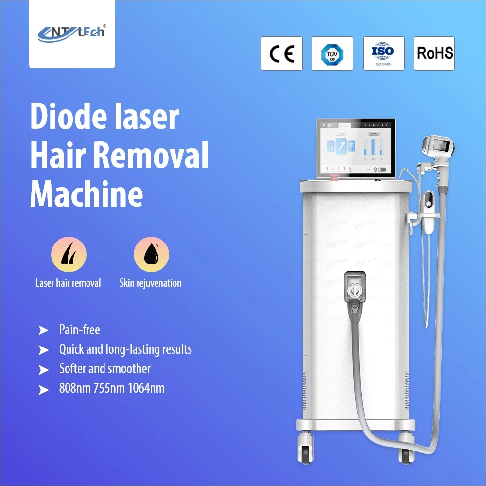 UNT 755nm 1064nm 808nm diode laser hair removal deplication laser machine