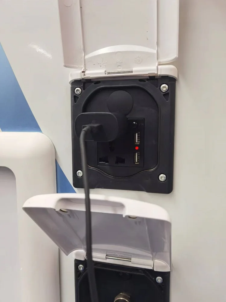 Europe Standard 16A External Power Outlet RV Exterior Accessories with Car Cigarette Lighter Camper Accessories