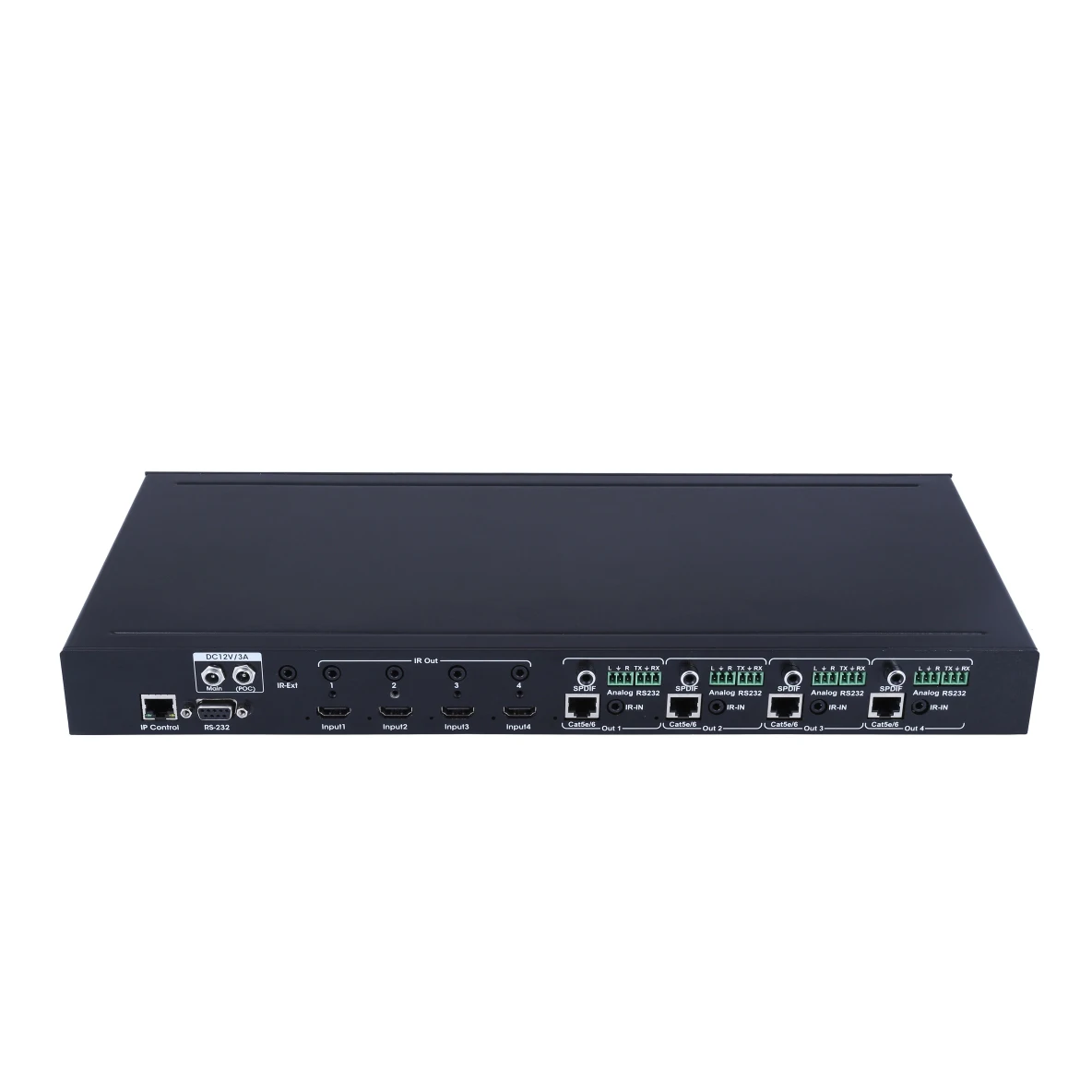 Матрица FoxunHD 4x4 HDBaseT-поддержка 4K @ 60 4:4:4 управление через ИК, RS232,IP, ПК инструмент, Control4