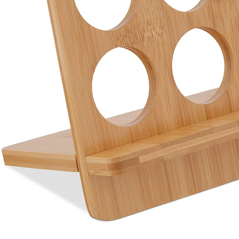 Office and Kitchen Countertop Bamboo Coffee Pod Storage Rack Coffee Pod Holder Coffee Capsules Colder for Dolce Gusto