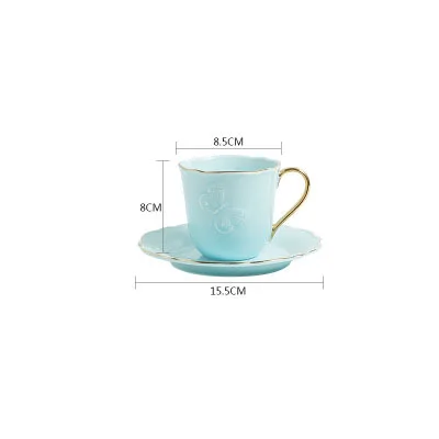 
High quality Korean coffee cup with love bow spoon 