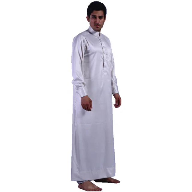 Islamic Clothing Arab Thobe for Men Muslim Dress Abaya Jalabiya Boubou Kaftan Kurta Jubba Men Robe Qmais