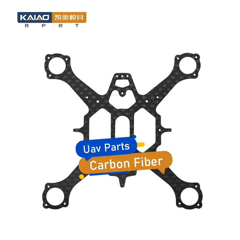 KAIAO Custom High-Strength Lightweight Carbon Fiber UAV PartsMicro Drilling Broaching 5 Axis CNC Machining Services