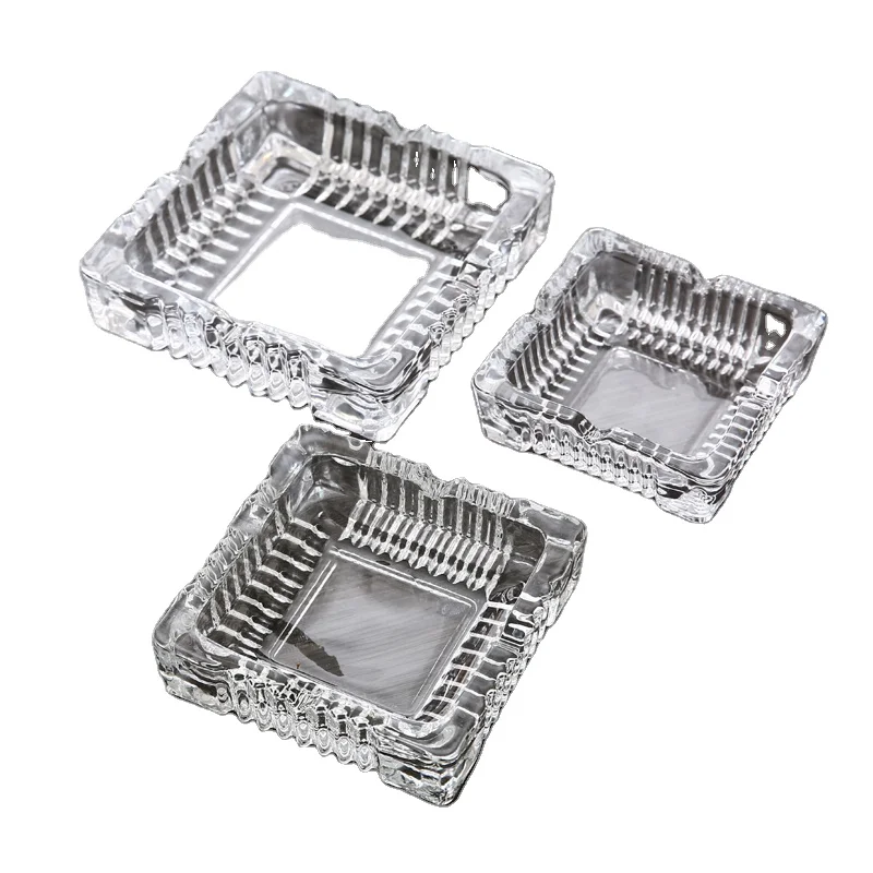 Wholesale High Quality Clear Glass Ashtray Crystal Ashtray