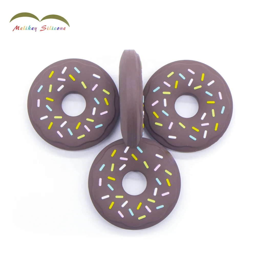 Пищевой новый силиконовый детская пустышка на цепочке с прищепкой, Прорезыватель для зубов кисточки подвесные игрушки BPA бесплатно пользовательские пончик силиконовый Прорезыватель для зубов