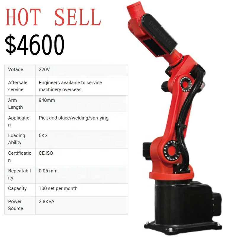 Factory Wholesale Cheap 6 axis cnc robot arm For Stacking/laser Cutting/welding/painting/spraying