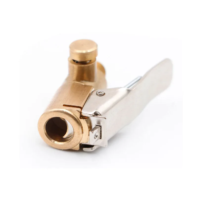 Brass Tyre Wheel Tire Air Chuck Inflator Pump adapter  With deflator Connector