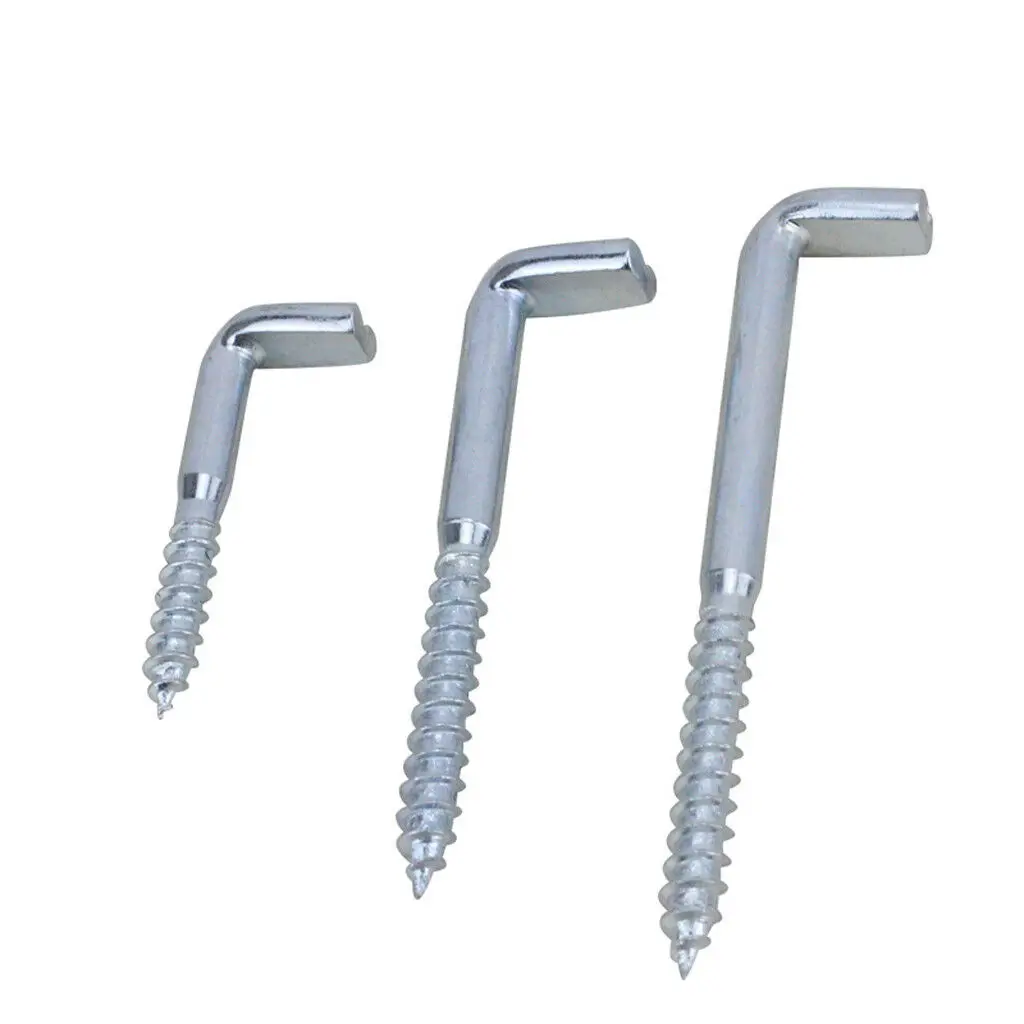 Durable Self-Tapping Stainless Steel Right Angle L-Shape Hook Screw
