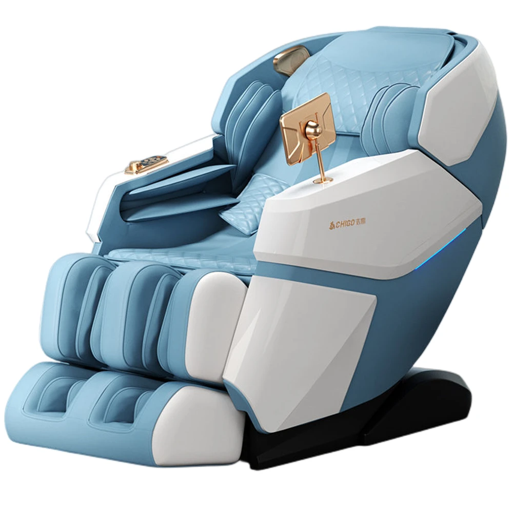 guangzhou luxury full body 4d  extended SL track zero gravity foot body care heat massage chair price 2023 4d
