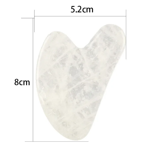 White Crystal quartz Clear gua sha facial tool White Face Facial Massager Jade gua sha face Healthcare Massage