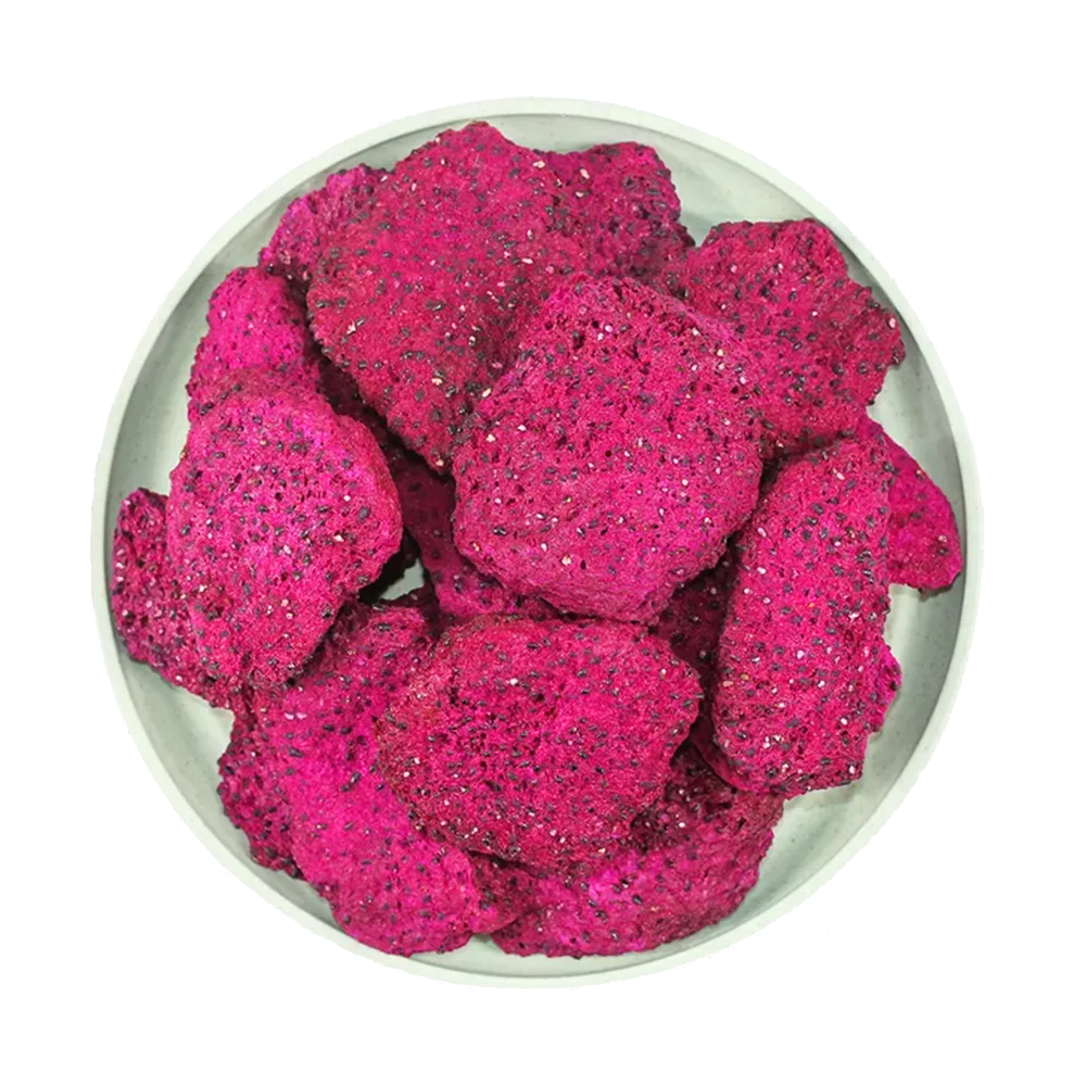 Wholesale Freeze Dried Red Dragon Fruits Crisps Freeze dried Pitaya Fruit Slices