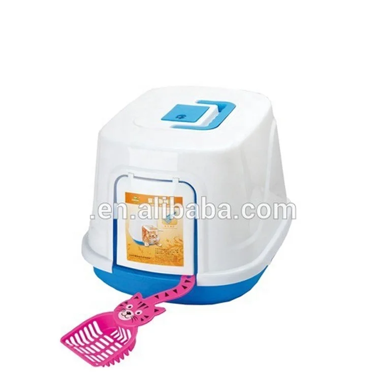 
Pet Clean Up Products Plastic Large Space Training Self Cleaning Cat Toilet Cat Litter Box Cat Automatic Toilet 