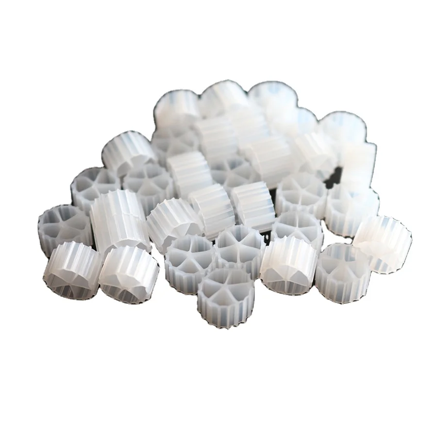 Белый небольшой пористый мох K1 биомедиа био PE шариковые кольца фильтр MBBR среды для очистки воды Aquairum