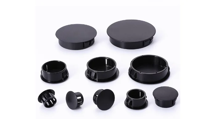 Hot Sale White and Black Nylon Plastic Round Hole Plug Cover Nylon Cable Hole Plugs For PVC Pipe