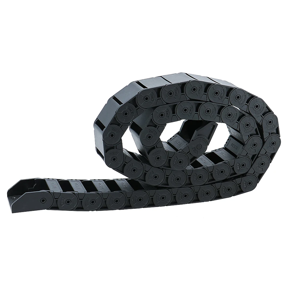 Plastic nylon drag chain reinforced cable trough 18 * 37 bridge machine tool engraving machine threading tank chain track