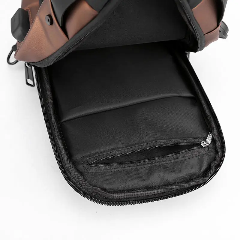 2024 Latest Waterproof Anti Theft Designer Password Lock Chest Bag Usb Crossbody Sling Bags Sac Pour Homme Men Crossbody Bag