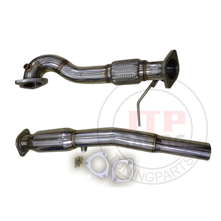 
3' Downpipes Cat For Audi TT A3 S3 Quattro Mk1 1.8L K04 Upgraded 00-06 Exhaust pipe with 200 cell race cat <span style=