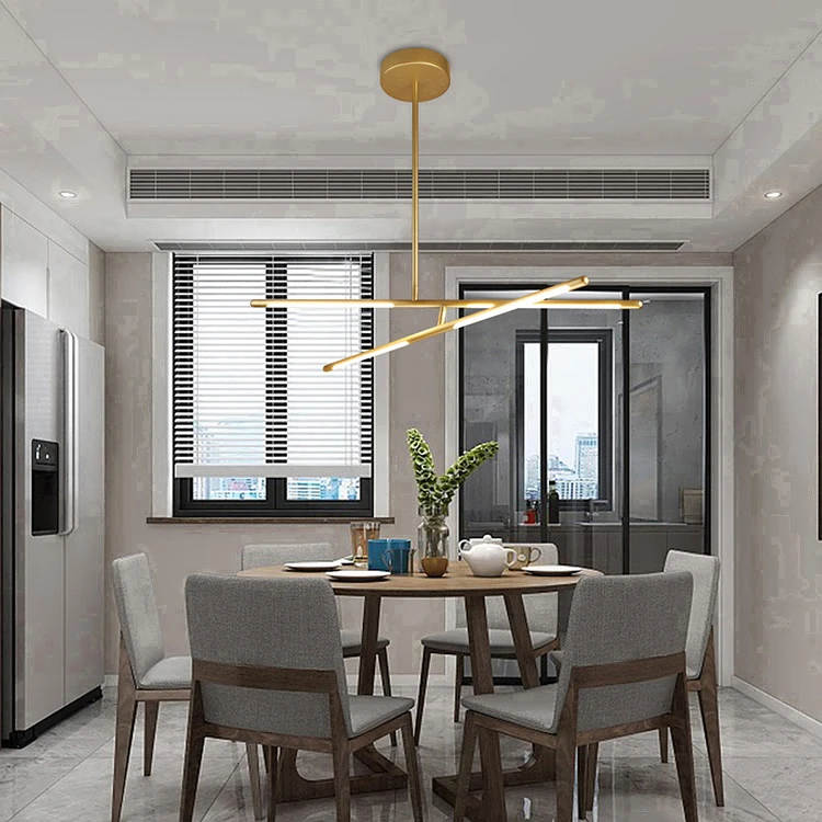 Modern Led Living Room Hotel Round Indoor Gold Luxury Pendant Lighting New Design Chandelier & Pendant Lights