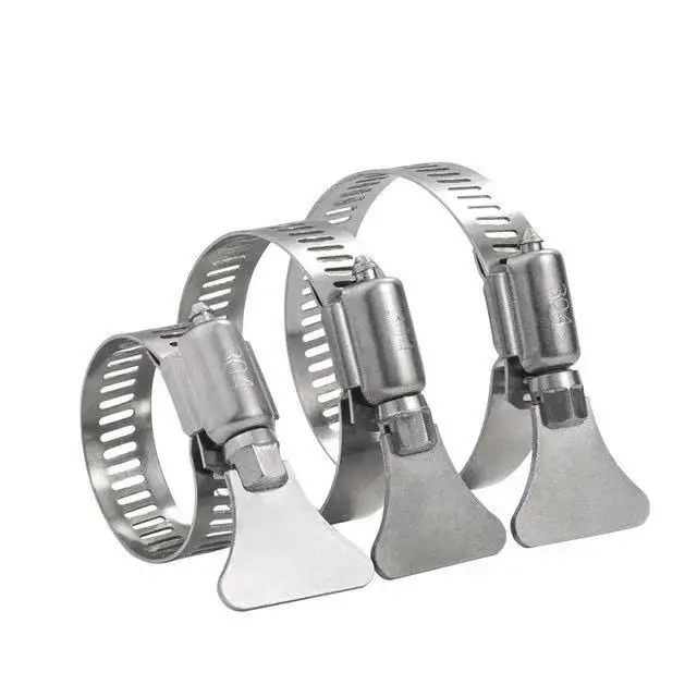 Automotive Quick release American hose clamp with handle butterfly key