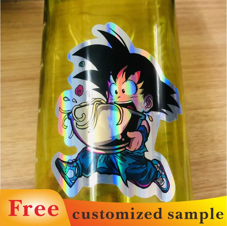 Custom Cartoon Anime Narutoes Holographic Car Stickers Free Proofing