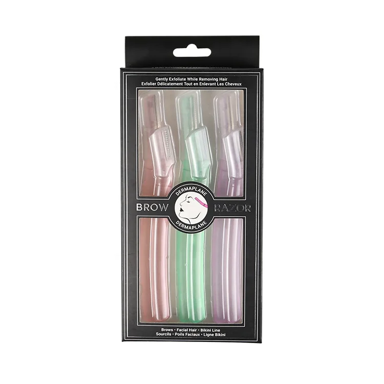 Eyebrow Razor and Dermaplaning Tool Multipurpose Exfoliating Face and Facial Hair Removal 6 PCS