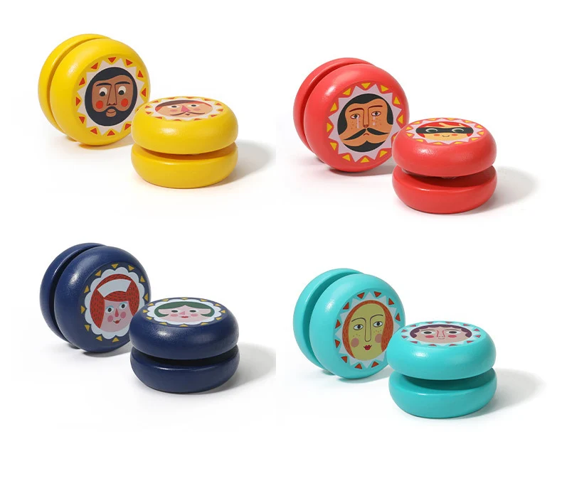 Wooden Toys For Babies Customize Wooden Yoyo Ball Wholesale Custom Logo Children Wood Yoyo Toy