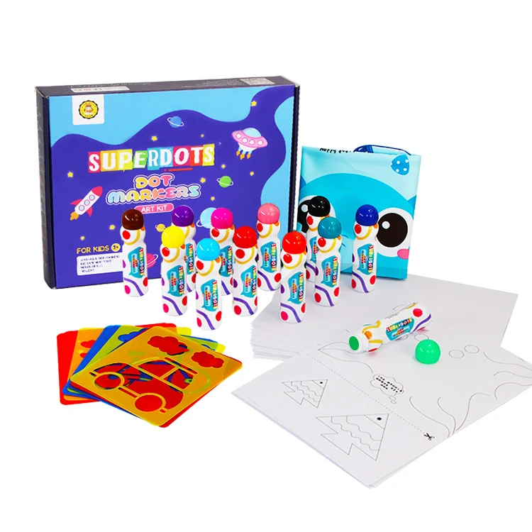 Wholesale Painting Art Set Kids Gift Washable Dot Markers Color Markers Education Graffiti Drawing Toys Marker Bingo Daubers